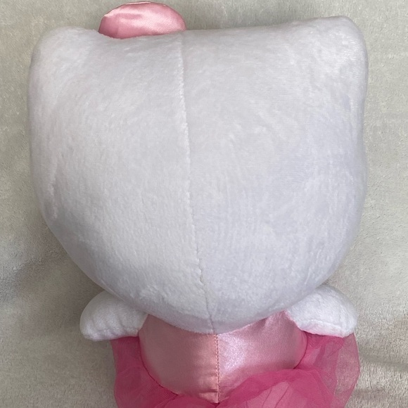 2012 Sanrio Hello Kitty Doll TY Pink Ballerina TuTu Dress Plush Stuffed Toy 11” - Picture 7 of 14